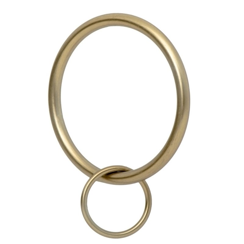 Ivilon Drapery Eyelet Curtain Rings - 2" Ring Loop for Hook Pins, Set of 14 - Warm Gold - Image 1